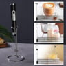 Espumador de leche multifuncional recargable con múltiples accesorios para batir bebidas y alimentos.
