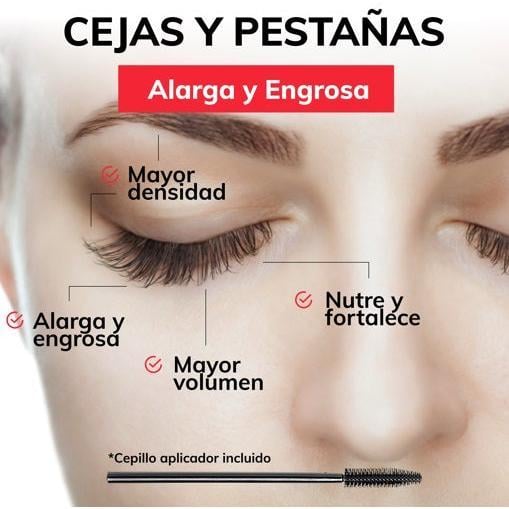 Aceite de ricino orgánico en frasco con etiquetado OTCO, para cuidado de cejas y pestañas.