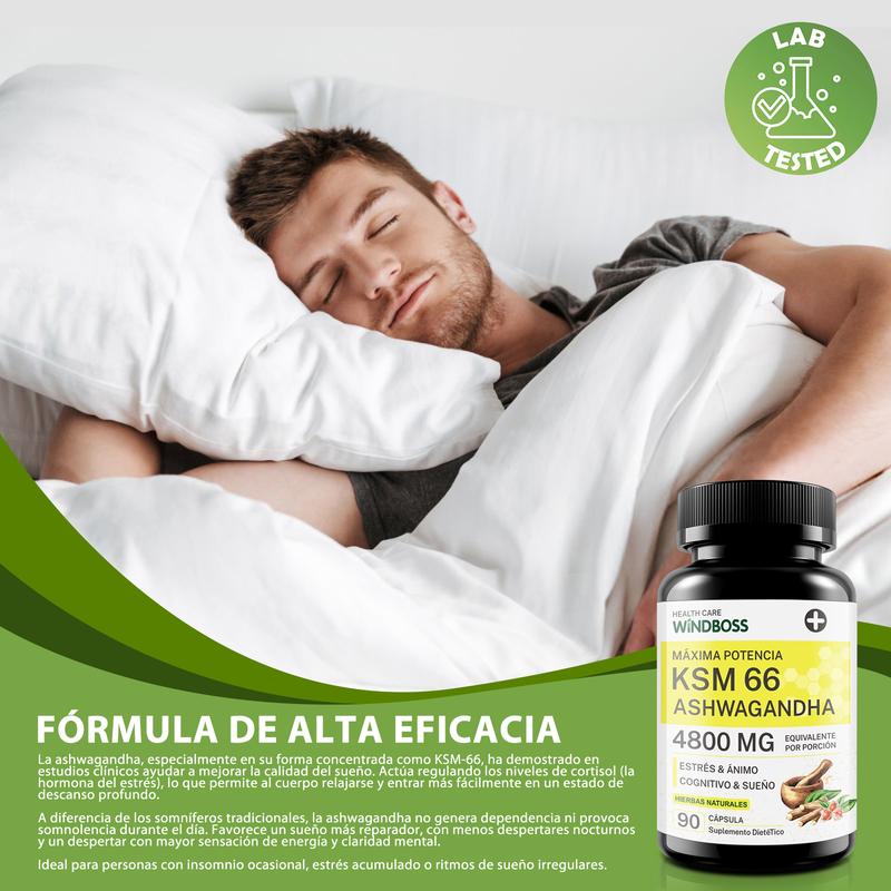 Windboss Cápsulas de Ashwagandha KSM-66 imagen 6