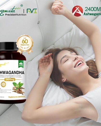 Ashwagandha 2400 mg – Controla el Estrés, Duerme Mejor y Recupera tu Calma Natural